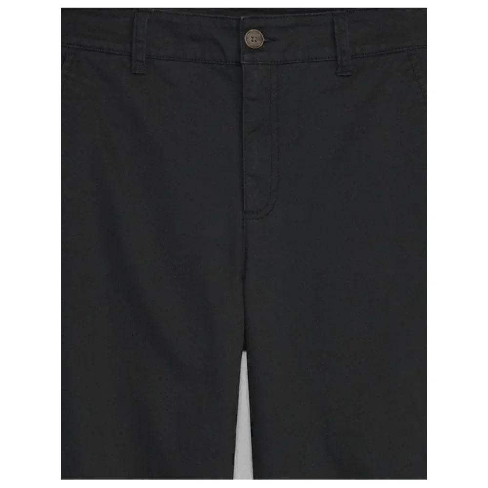 New Gap Factory High Rise Wide Leg Girlfriend Khakis Pants 8 Black A713 - Picture 4 of 6